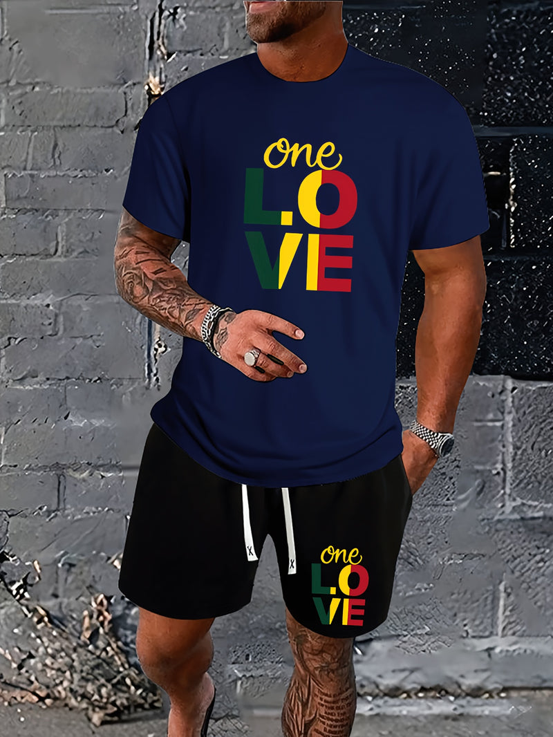 Conjunto Masculino Camiseta de Manga Curta e Shorts