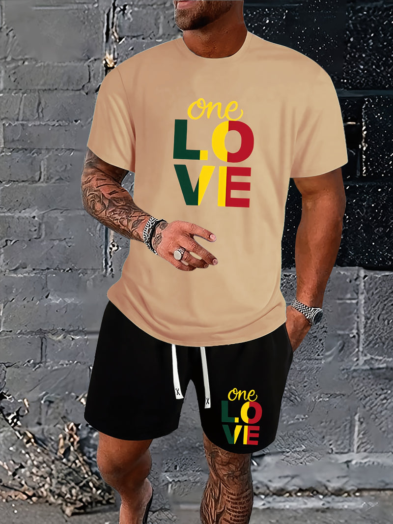 Conjunto Masculino Camiseta de Manga Curta e Shorts