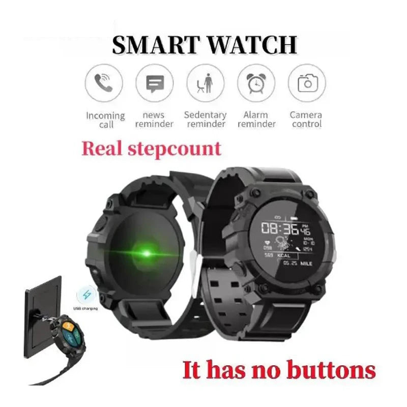 Smartwatch Real Stepcount Multifuncional Conectado Para Homens e Mulheres IP68 Compatível com iOS e Android