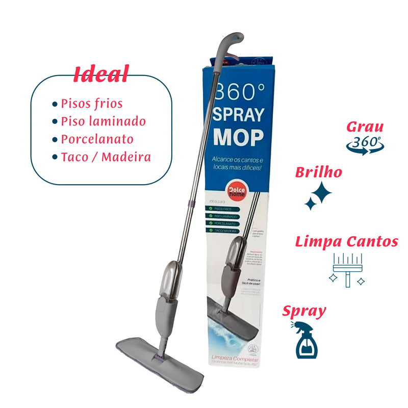 Vassoura elétrica Mop Spray - Rodo Magico Esfregão