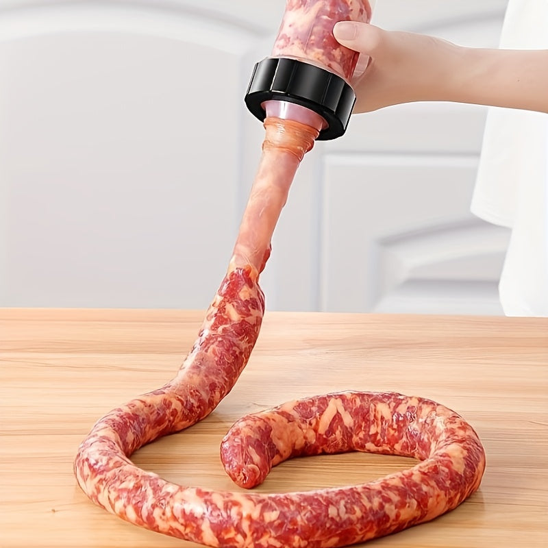 Easy-To-Use Manual Sausage Maker Kit - Hand Push Salami Filler, Polypropylene, Kitchen & Dining Essential